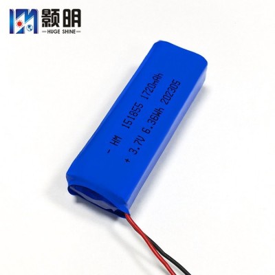 颢明751855三元锂电池组3.7V1720mAh唱戏机传感器宠物饮水机电池