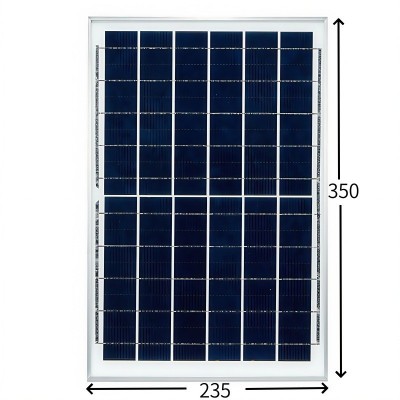 10W6V太阳能发电系统单多晶太阳能电池板光伏板单晶硅充电便携式